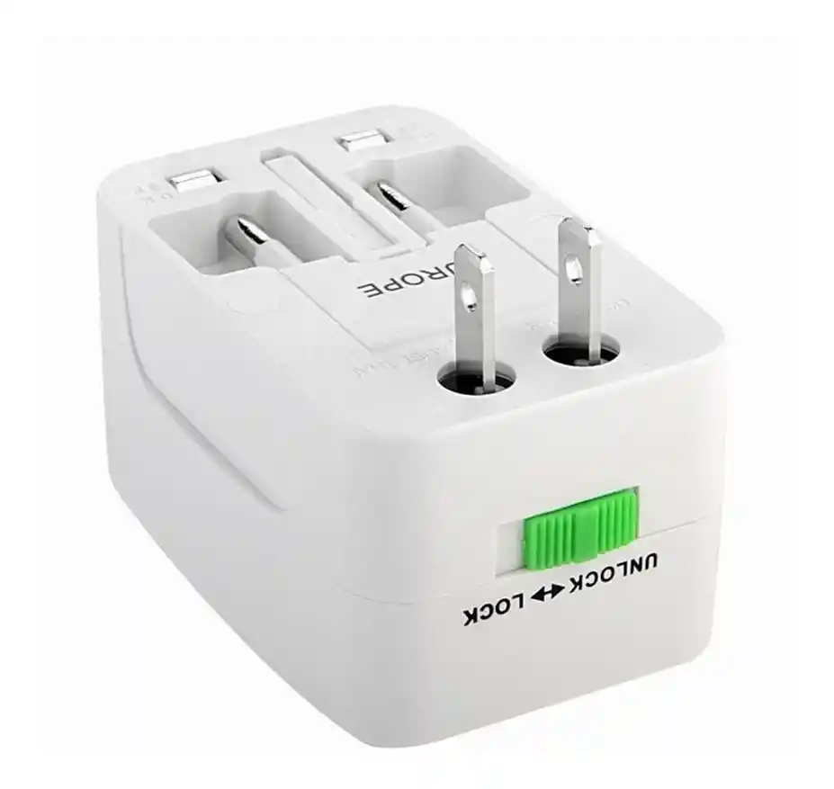 Adaptador Energia Enchufe Ac Viajero / Convertidor Universal Europa Latam /