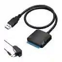 Adaptador Usb 3.0 A Sata Iii Cable De Poder Disco 2.5 Y 3.5