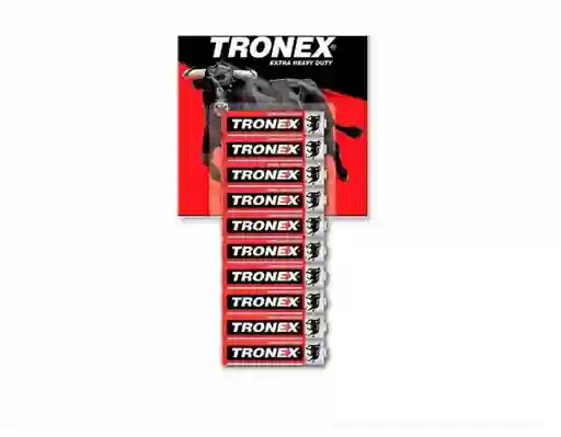 Tira 10 Bateria Pilas Tronex Aaa Extra Duracion 1.5v Icontec