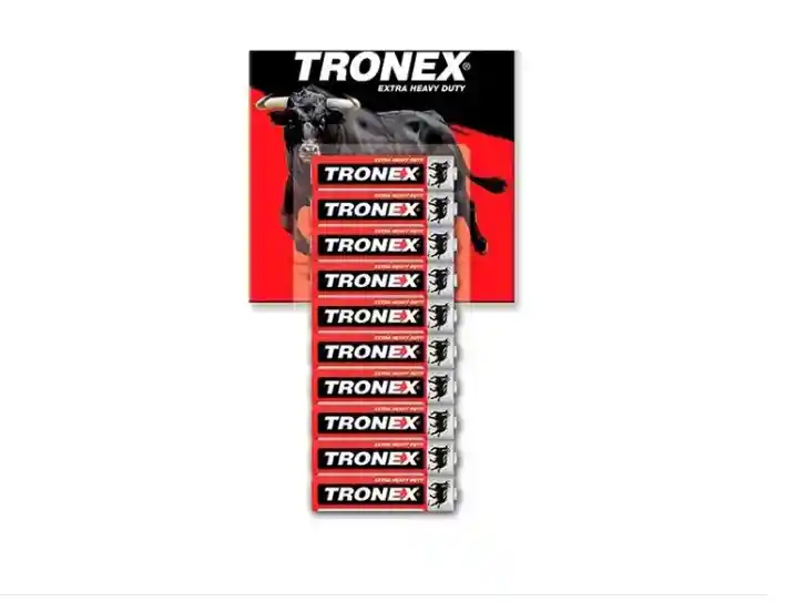 Tira 10 Bateria Pilas Tronex Aaa Extra Duracion 1.5v Icontec