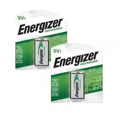 Pilas Recargables Energizer 9v X2 (2pilas En Total)