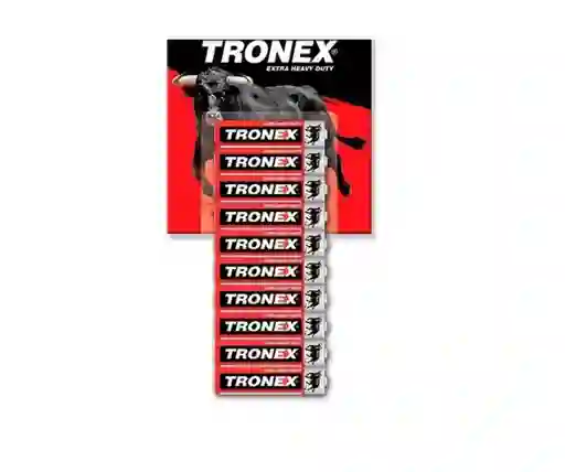 10 Bateria Pilas Tronex Aa Extra Duracion 1.5v Icontec Manga