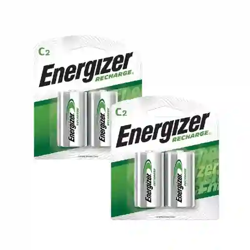 Pilas Recargables Energizer C2 X2 (4 Pilas En Total)