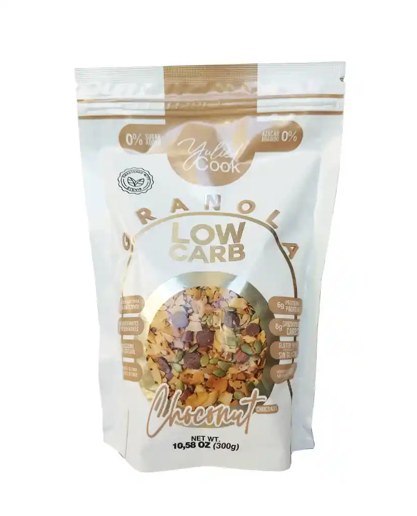 Granola Keto Choconut Low Carb Yulied Cook 300 Gr