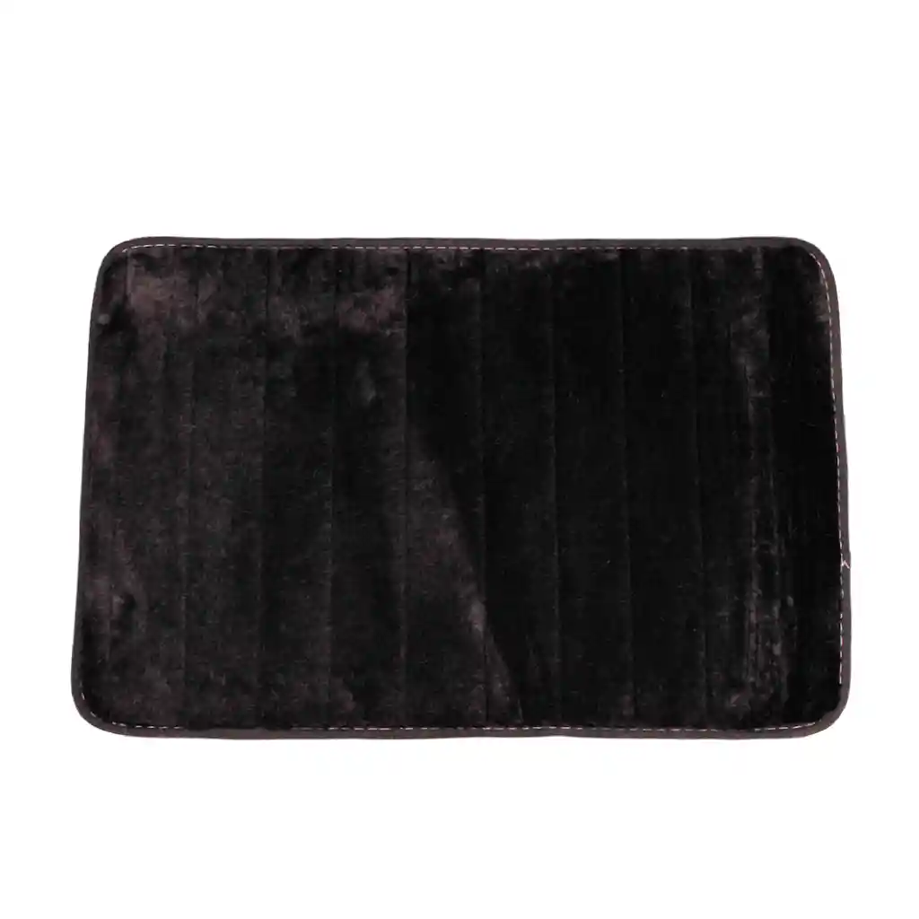 Tapete Alfombra Antideslizante Negro 58x38cm Elegante Habitación