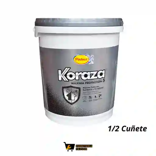 Pintura Exterior Koraza Blanco 1/2 Cuñete