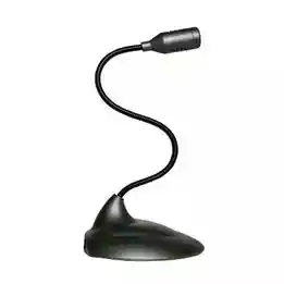 Micrófono Multimedia De Mesa Flexible Plug 3.5 Para Pc Omega