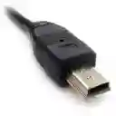 Cable Blindado Negro Mini Usb 5 Pines 3m Para Celular Mp3 Mp4 Tablet Controles Consolas Parlantes Impresoras Tv