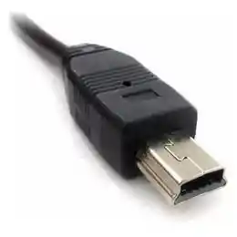 Cable Blindado Negro Mini Usb 5 Pines 3m Para Celular Mp3 Mp4 Tablet Controles Consolas Parlantes Impresoras Tv