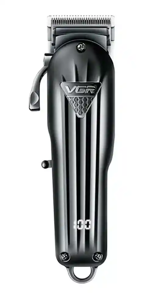 Maquina De Peluquería Vgr 282 Negra Con Pantalla