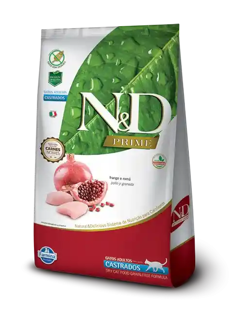 Alimento Seco Nyd Prime De Pollo Para Gato Adulto Castrado 7,5kg