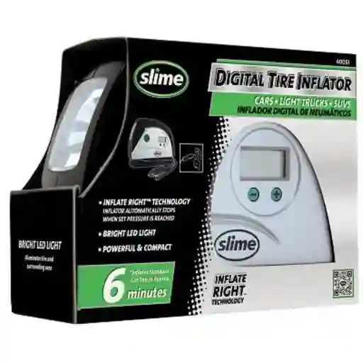 Compresor Aire Llantas Slime Digital 6 Minutos