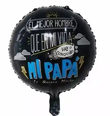 Globo Foil Papa El Mejor Hombre Que He Conocido 18"