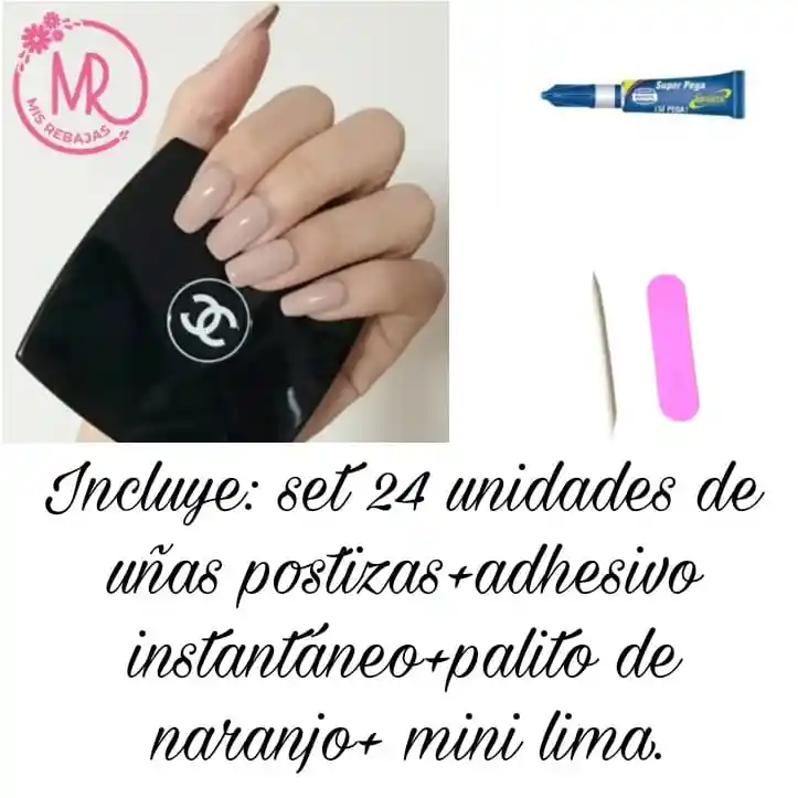 Kit Uñas Postizas Listas Para Usar O Decorar.