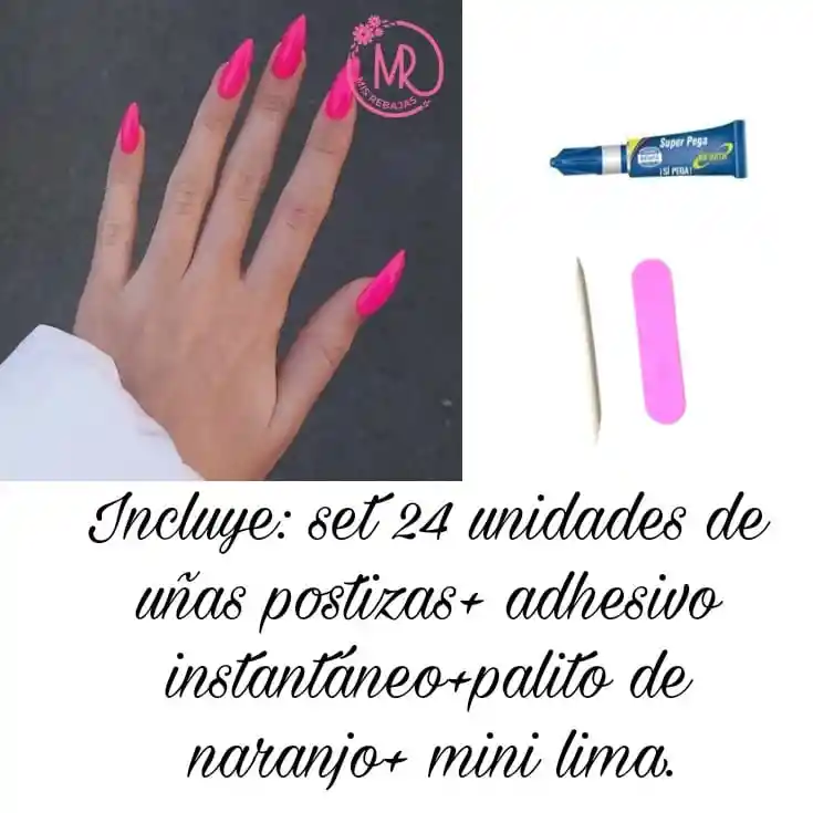 Kit Uñas Postizas Listas Para Usar O Decorar.