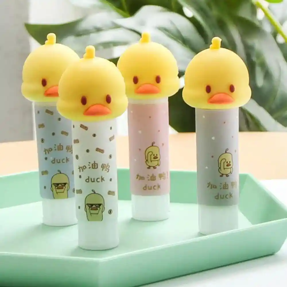 Papeleria Kawaii Pegante En Barra En Forma De Pollito - Pegante En Barra