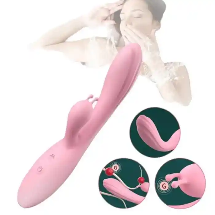 Vibrador Doble Estimulación Punto G Recargable Juguete Sexual Leyla