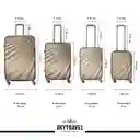 Set 4 Maletas Rigidas Viaje4 Ruedas Abs Sky Travel