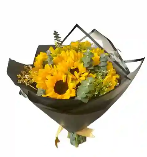 Flores De Girasoles Con Corona