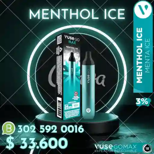 Vuse Go Max - Menthol Ice 1500 Puff