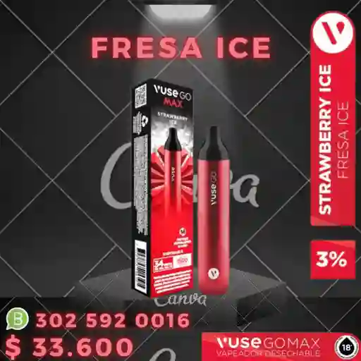 Vuse Go Max - Strawberry Ice 1500 Puff