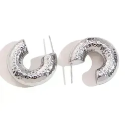 Aretes Hoops Grabado Plata