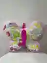 Peluche Mariposa Con Flores Coloridas