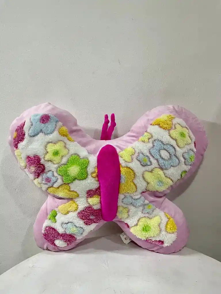 Peluche Mariposa Con Flores Coloridas