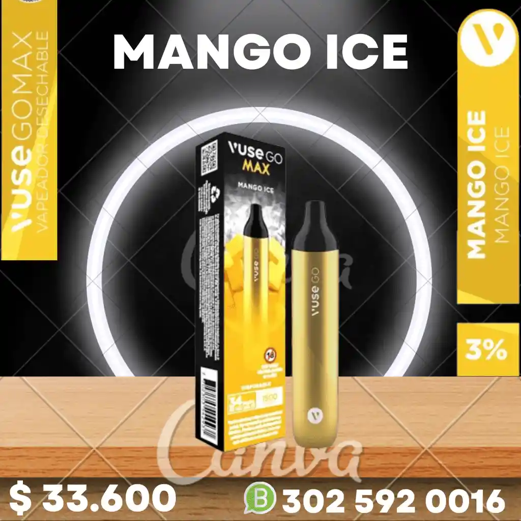 Vuse Go Max - Mango Ice 1500 Puff