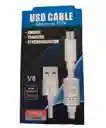 Cable Con Filtro V8 Usb 2.0 Blanco 2mts