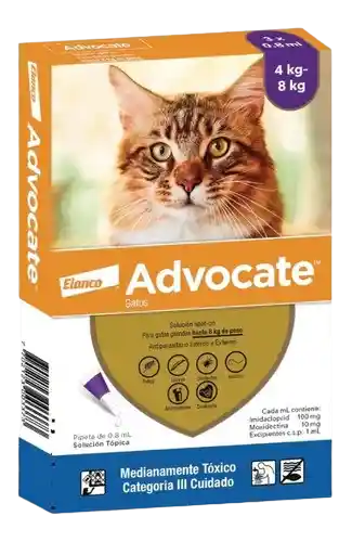 Advocate Gato De 4 A 8 Kg