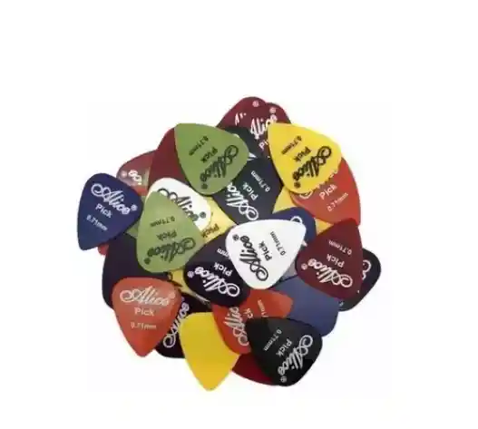 Caja X12 Plumilla Picks Guitarra Eléctrica Acústica Alice 1a