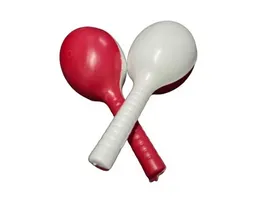 2x Pares De Maracas Musicales Novena Fiesta Sonajero Cascabel Juguete 1a