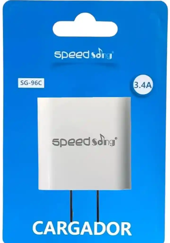 Speed Song Cargador Para Celular Puerto Usb 3.4a Sg-96c