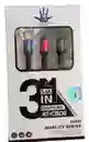 Cable De Carga Multiple 3 En 1, Cable De Carga Rapida