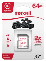 Maxell Memoria Sd 64gb Class 10 Sdxc