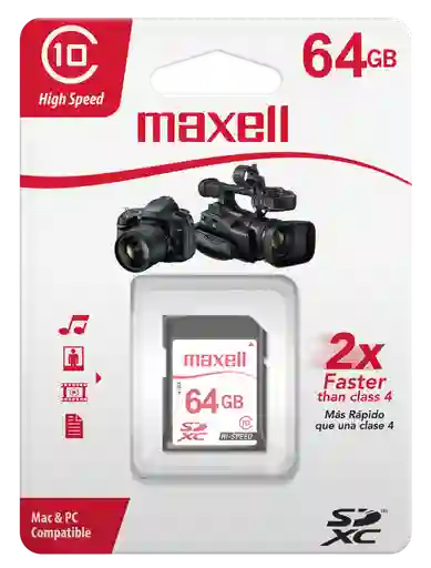 Maxell Memoria Sd 64gb Class 10 Sdxc