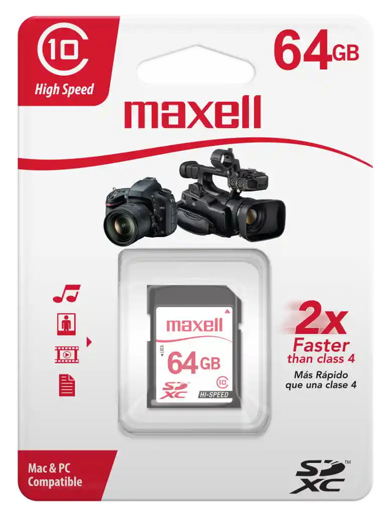 Maxell Memoria Sd 64gb Class 10 Sdxc