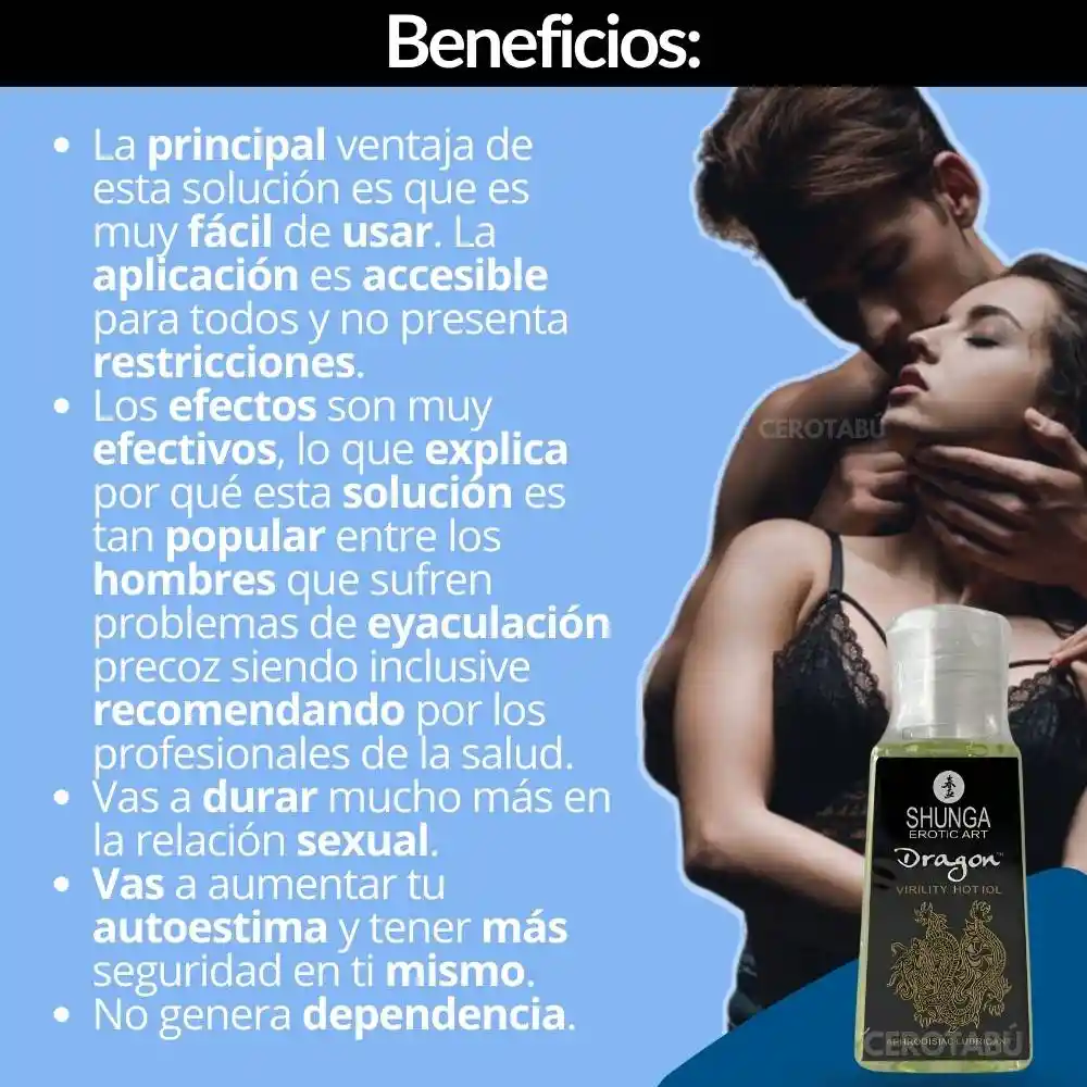 Aceite Retardante Sexual Masculino Shunga X 30ml.