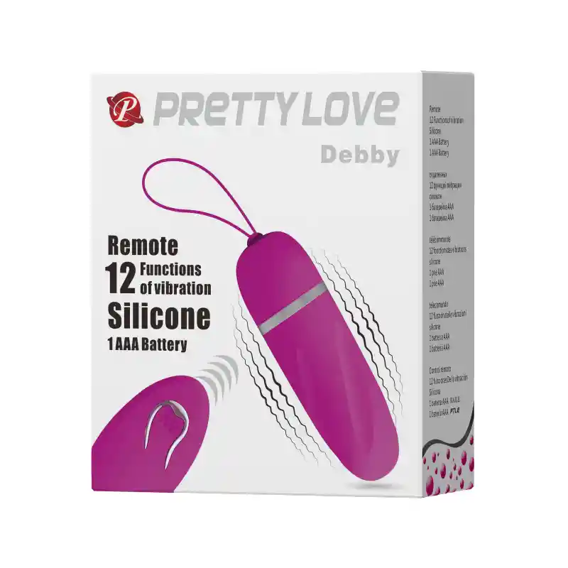 Huevo Vibrador 10 Funciones Debby Pretty Love