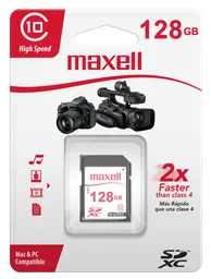 Maxell Memoria Sdxc 128 Gb Clase 10