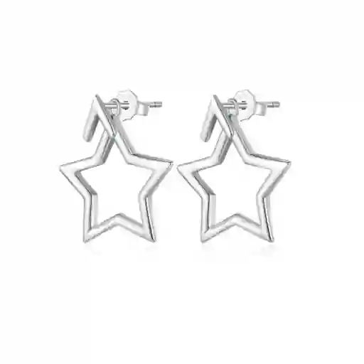 Aretes Estrella Para Mujer Fabricados En Plata 925