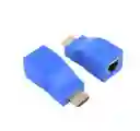Adaptador Convertidor Extensor Cable Lan Hdmi 30m 1 Linea V1.4 Rj45