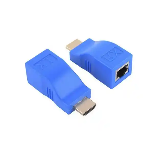 Adaptador Convertidor Extensor Cable Lan Hdmi 30m 1 Linea V1.4 Rj45