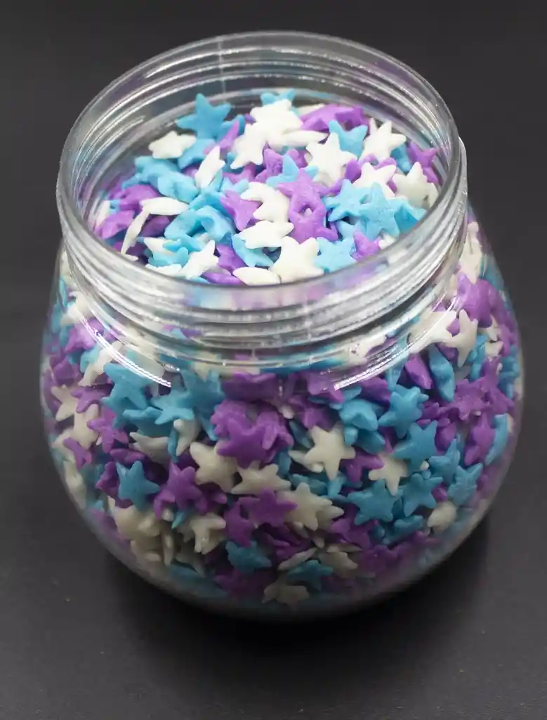 Sprinkles Figura Estrellas (blanca, Azul Y Lila) X 75grs