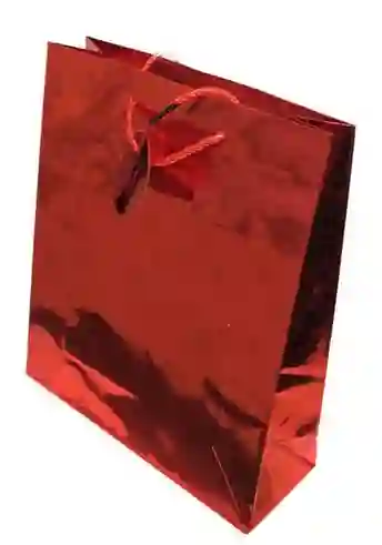 Bolsa Regalo Metal Color Rojo Talla L (32x26cm) Primavera