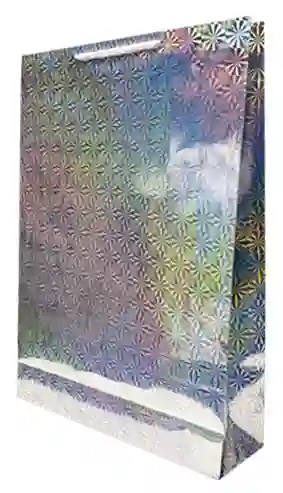 Bolsa Regalo Metal Color Plateado Talla L (32x26cm) Primavera