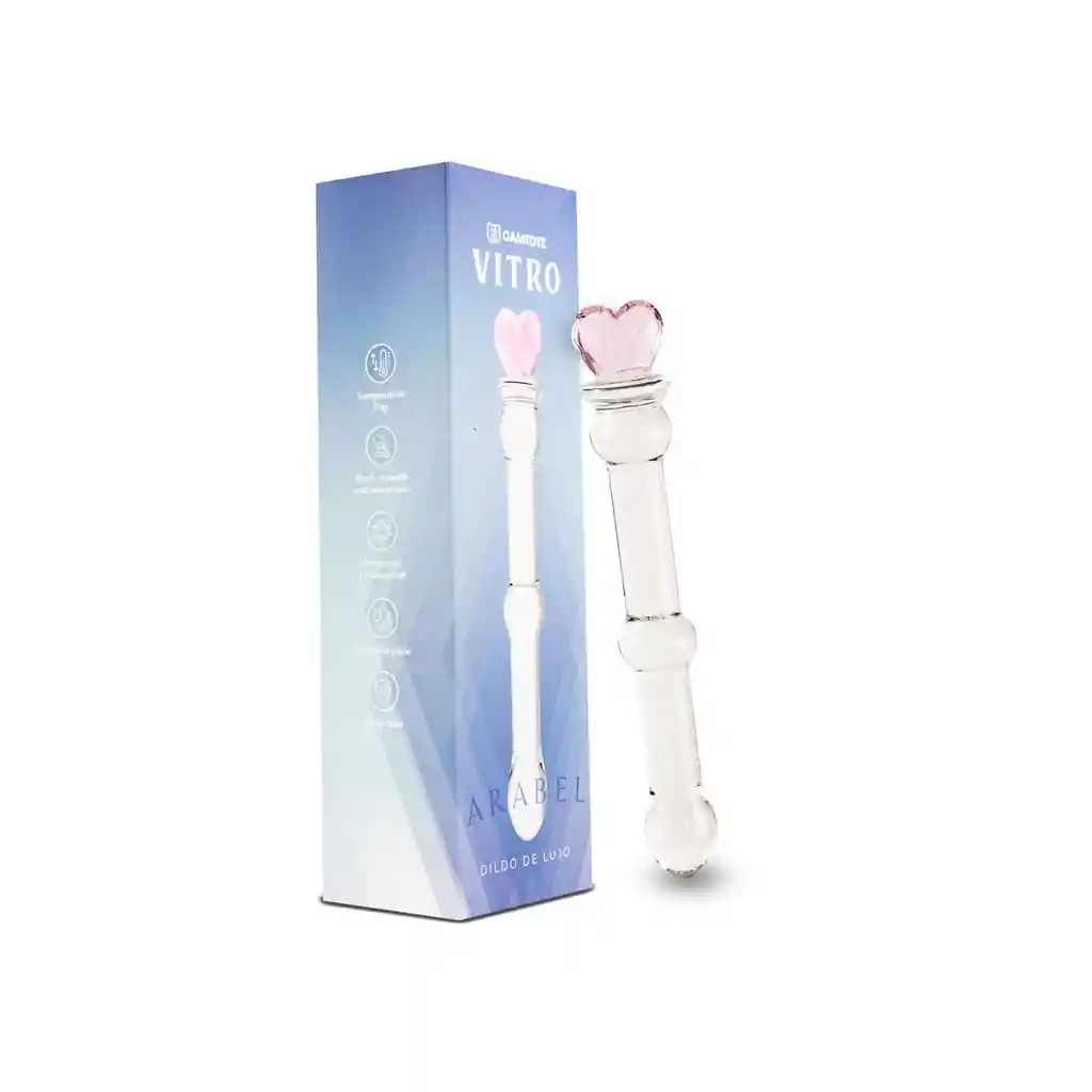 Dildo De Vidrio Arabel 17cm Vitro Camtoyz