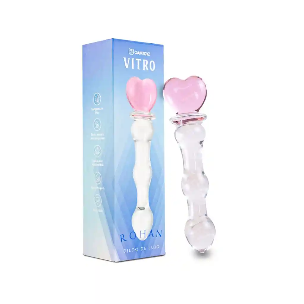 Dildo De Vidrio Rohan 20cm Vitro Camtoyz