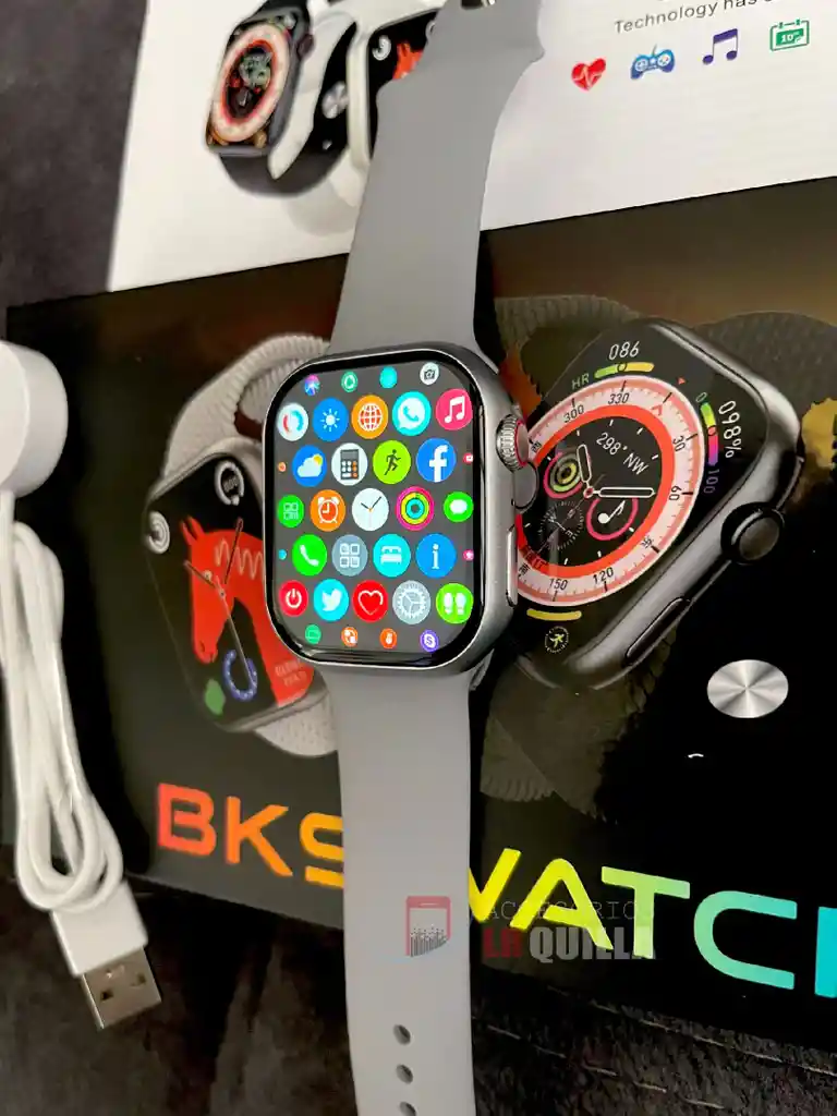 Reloj Inteligente Bk9 Watch | Plata-gris| Smartwatch